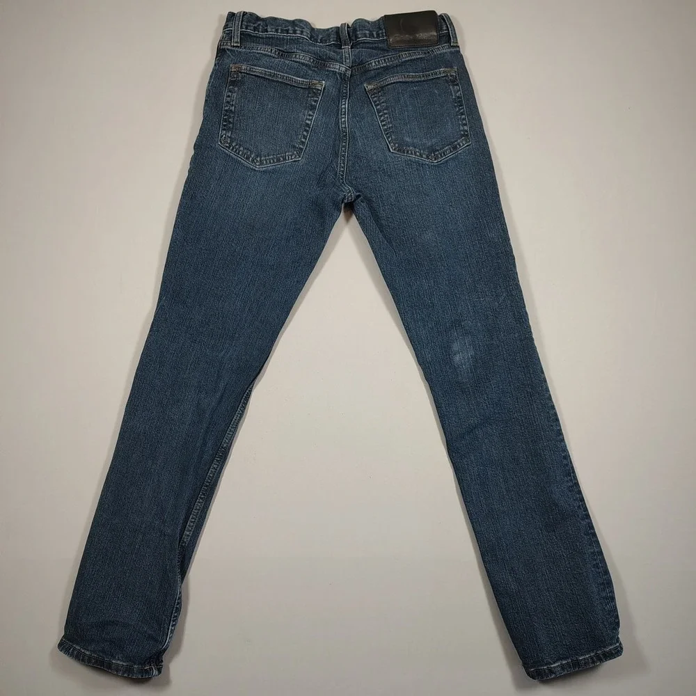 Eddie Bauer Jeans Mens 30x30 Blue Straight Leg Stretch Denim Cotton